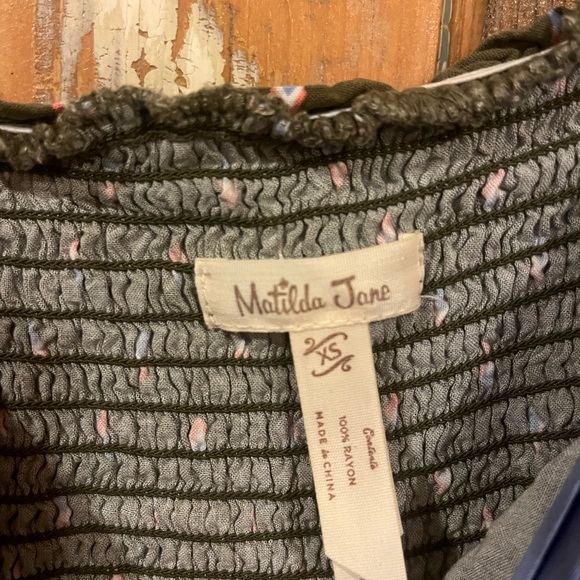 Matilda Jane Green and Pink Smocked Top - Picture 5 of 5